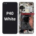 Huawei P40 (2020) LCD touch screen with frame (Original Service Pack) [White] 02353MFW